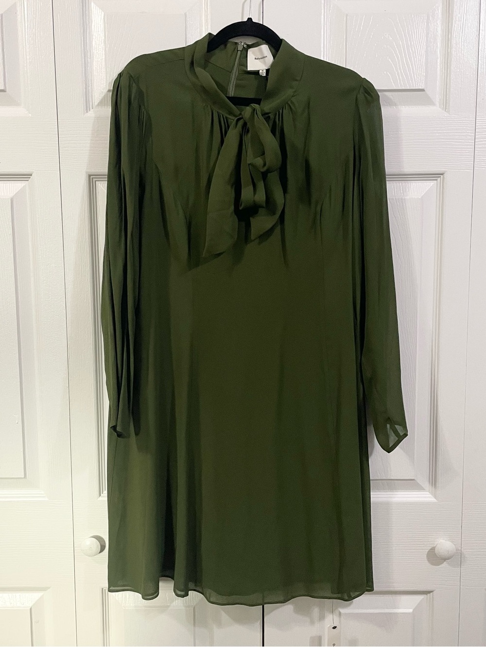 NWT Reformation Sunna Dress in Fern Green in Women's Plus Size 16